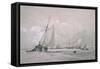 Fishing Smack Lying to (Drawing)-Augustus Wall Callcott-Framed Stretched Canvas