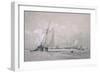 Fishing Smack Lying to (Drawing)-Augustus Wall Callcott-Framed Giclee Print