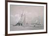 Fishing Smack Lying to (Drawing)-Augustus Wall Callcott-Framed Giclee Print