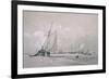 Fishing Smack Lying to (Drawing)-Augustus Wall Callcott-Framed Giclee Print