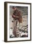 Fishing Smoking Pipes Cigarettes Smoking, USA, 1930-null-Framed Giclee Print