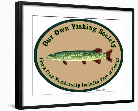 Fishing Society Liars Club-Mark Frost-Framed Giclee Print
