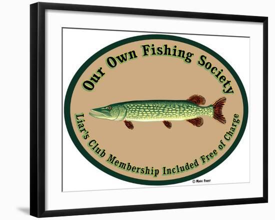 Fishing Society Liars Club-Mark Frost-Framed Giclee Print