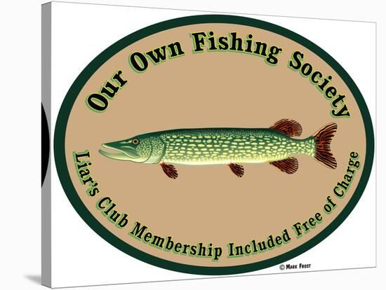 Fishing Society Liars Club-Mark Frost-Stretched Canvas