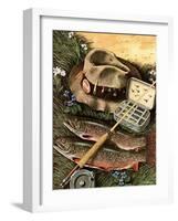 "Fishing Still Life," April 15, 1944-John Atherton-Framed Giclee Print