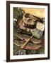 "Fishing Still Life," April 15, 1944-John Atherton-Framed Giclee Print