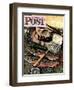 "Fishing Still Life," Saturday Evening Post Cover, April 15, 1944-John Atherton-Framed Giclee Print