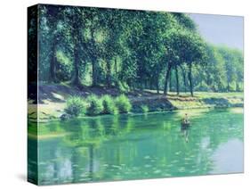 Fishing, Summertime: Dordogne-Edward Dawson-Stretched Canvas