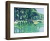 Fishing, Summertime: Dordogne-Edward Dawson-Framed Premium Giclee Print