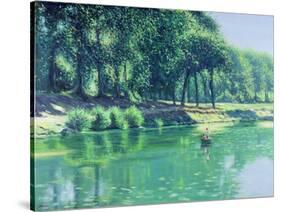 Fishing, Summertime: Dordogne-Edward Dawson-Stretched Canvas