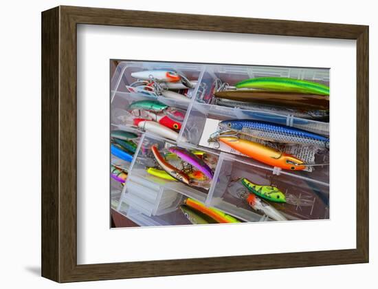 Fishing Tackle Box Lure & Bait-null-Framed Art Print