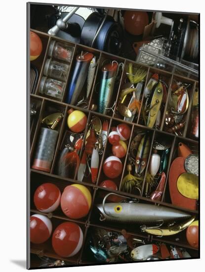 Fishing Tackle Box-null-Mounted Photographic Print