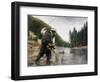 Fishing the Gallatin-Kevin Daniel-Framed Giclee Print