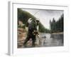 Fishing the Gallatin-Kevin Daniel-Framed Giclee Print