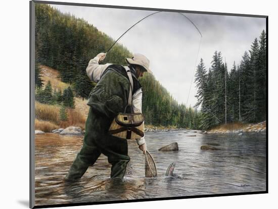 Fishing the Gallatin-Kevin Daniel-Mounted Art Print