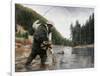 Fishing the Gallatin-Kevin Daniel-Framed Giclee Print