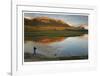 Fishing The Green At Sunset-Donald Paulson-Framed Giclee Print