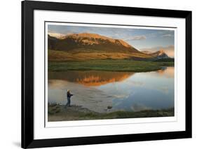 Fishing The Green At Sunset-Donald Paulson-Framed Giclee Print