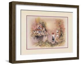 Fishing Time-unknown Orpinas-Framed Art Print