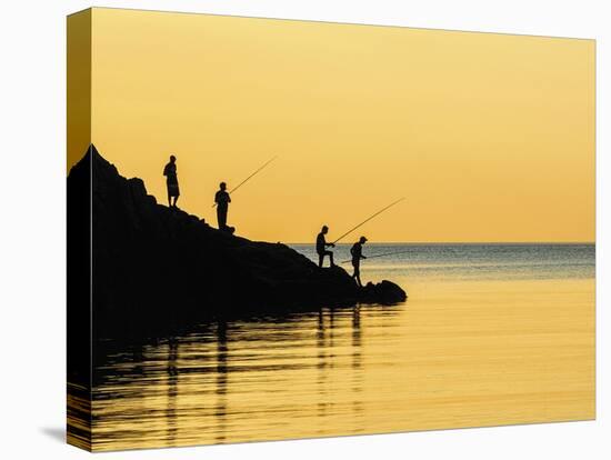 Fishing Together-Mikael Svensson-Stretched Canvas