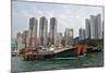 Fishing Trawlers at Anchor in Aberdeen Harbor, Hong Kong-Richard Wright-Mounted Photographic Print