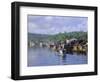 Fishing Trawlers in the Harbour, Phu Quoc Island, Southwest Vietnam, Indochina, Southeast Asia-Tim Hall-Framed Photographic Print