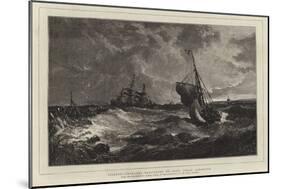 Fishing, Trawlers Returning to Port, Great Yarmouth-Edwin Hayes-Mounted Giclee Print