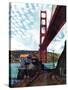 "Fishing Under the Golden Gate", November 16, 1957-John Falter-Stretched Canvas