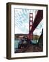 "Fishing Under the Golden Gate", November 16, 1957-John Falter-Framed Giclee Print