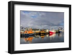 Fishing Vessel in Harbor at Hofn, Iceland-Chuck Haney-Framed Photographic Print