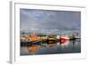 Fishing Vessel in Harbor at Hofn, Iceland-Chuck Haney-Framed Photographic Print