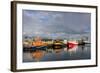 Fishing Vessel in Harbor at Hofn, Iceland-Chuck Haney-Framed Photographic Print