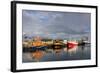 Fishing Vessel in Harbor at Hofn, Iceland-Chuck Haney-Framed Photographic Print