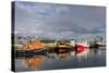 Fishing Vessel in Harbor at Hofn, Iceland-Chuck Haney-Stretched Canvas