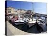 Fishing Vessels and Harbour, St. Tropez, Var, Provence, Cote D'Azur, France, Mediterranean, Europe-Peter Barritt-Stretched Canvas