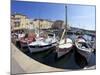 Fishing Vessels and Harbour, St. Tropez, Var, Provence, Cote D'Azur, France, Mediterranean, Europe-Peter Barritt-Mounted Photographic Print