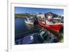 Fishing Vessels Inside the Harbor at Bonavista, Newfoundland, Canada, North America-Michael Nolan-Framed Photographic Print