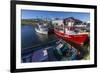 Fishing Vessels Inside the Harbor at Bonavista, Newfoundland, Canada, North America-Michael Nolan-Framed Photographic Print