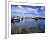 Fishing Vessels Moored Along the West Pier, Howth Harbour and Lifeboat, Howth, Eire, Ireland-Pearl Bucknall-Framed Photographic Print