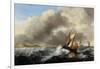 Fishing Vessels Offshore in a Heavy Sea, 1864-Ludolf Backhuysen-Framed Giclee Print