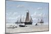 Fishing vessels on the beach, Zandvoort-Hendrik Hulk-Mounted Giclee Print