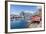 Fishing Village and Harbour Framed by Peaks and Sea, Hamnoy, Moskenes-Roberto Moiola-Framed Photographic Print