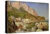 Fishing Village at Capri-Louis Gurlitt-Stretched Canvas