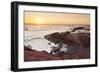 Fishing village El Golfo at sunset, Lanzarote, Canary Islands, Spain, Atlantic, Europe-Markus Lange-Framed Photographic Print