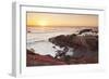 Fishing village El Golfo at sunset, Lanzarote, Canary Islands, Spain, Atlantic, Europe-Markus Lange-Framed Photographic Print