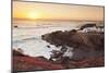 Fishing village El Golfo at sunset, Lanzarote, Canary Islands, Spain, Atlantic, Europe-Markus Lange-Mounted Photographic Print