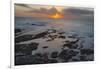 Fishing village Ericeira. Sunset at beach. Portugal-Martin Zwick-Framed Photographic Print