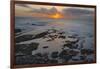 Fishing village Ericeira. Sunset at beach. Portugal-Martin Zwick-Framed Photographic Print