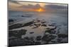 Fishing village Ericeira. Sunset at beach. Portugal-Martin Zwick-Mounted Photographic Print