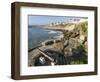 Fishing village Ericeira. The old harbor and beach Praia dos Pescadores. Portugal-Martin Zwick-Framed Photographic Print